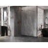 Mexen Lunar ścianka prysznicowa Walk-in lewa 50 x 200 cm, transparent 8 mm, różowe złoto - 830-050-000-60-00-L
