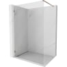 Mexen Lunar ścianka prysznicowa Walk-in lewa 140 x 200 cm, transparent 8 mm, różowe złoto - 830-140-000-60-00-L