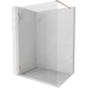 Mexen Lunar ścianka prysznicowa Walk-in lewa 50 x 200 cm, transparent 8 mm, miedź szczotkowana - 830-050-000-65-00-L