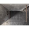 Mexen Lunar ścianka prysznicowa Walk-in lewa 60 x 200 cm, transparent 8 mm, miedź szczotkowana - 830-060-000-65-00-L