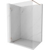 Mexen Lunar ścianka prysznicowa Walk-in lewa 70 x 200 cm, transparent 8 mm, miedź szczotkowana - 830-070-000-65-00-L