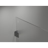 Mexen Lunar ścianka prysznicowa Walk-in lewa 150 x 200 cm, transparent 8 mm, gun gray szczotkowany - 830-150-000-66-00-L