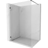 Mexen Lunar ścianka prysznicowa Walk-in lewa 80 x 200 cm, transparent 8 mm, czarna - 830-080-000-70-00-L