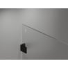 Mexen Lunar ścianka prysznicowa Walk-in lewa 80 x 200 cm, transparent 8 mm, czarna - 830-080-000-70-00-L