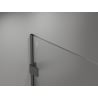 Mexen Lunar ścianka prysznicowa Walk-in lewa 60 x 200 cm, transparent 8 mm, gun metal - 830-060-000-95-00-L