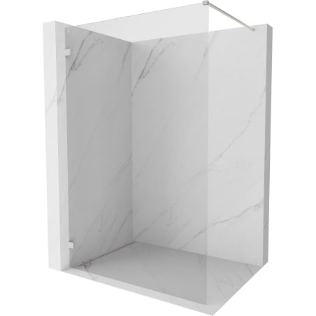 Mexen Lunar ścianka prysznicowa Walk-in lewa 120 x 200 cm, transparent 8 mm, nikiel szczotkowany - 830-120-000-97-00-L
