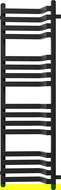 Mexen Loop grzejnik łazienkowy 1250 x 375 mm, 666 W, czarny - W129-1250-350-00-70