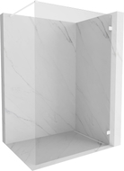 Mexen Lunar ścianka prysznicowa Walk-in prawa 60 x 200 cm, transparent 8 mm, biała - 830-060-000-20-00-P