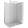 Mexen Lunar ścianka prysznicowa Walk-in prawa 80 x 200 cm, transparent 8 mm, biała - 830-080-000-20-00-P