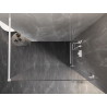 Mexen Lunar ścianka prysznicowa Walk-in prawa 80 x 200 cm, transparent 8 mm, biała - 830-080-000-20-00-P