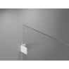 Mexen Lunar ścianka prysznicowa Walk-in prawa 160 x 200 cm, transparent 8 mm, biała - 830-160-000-20-00-P