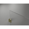 Mexen Lunar ścianka prysznicowa Walk-in prawa 80 x 200 cm, transparent 8 mm, złota - 830-080-000-50-00-P