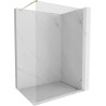 Mexen Lunar ścianka prysznicowa Walk-in prawa 80 x 200 cm, transparent 8 mm, złota - 830-080-000-50-00-P