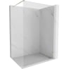 Mexen Lunar ścianka prysznicowa Walk-in prawa 140 x 200 cm, transparent 8 mm, złota - 830-140-000-50-00-P