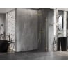 Mexen Lunar ścianka prysznicowa Walk-in prawa 70 x 200 cm, transparent 8 mm, złota szczotkowana - 830-070-000-55-00-P