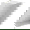 Mexen Lunar ścianka prysznicowa Walk-in prawa 160 x 200 cm, transparent 8 mm, złota szczotkowana - 830-160-000-55-00-P