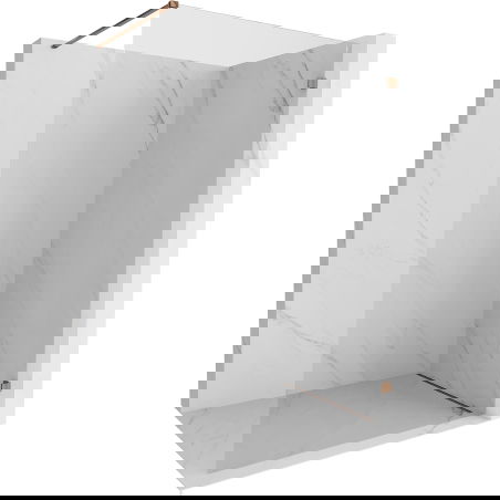 Mexen Lunar ścianka prysznicowa Walk-in prawa 50 x 200 cm, transparent 8 mm, różowe złoto - 830-050-000-60-00-P