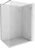 Mexen Lunar ścianka prysznicowa Walk-in prawa 80 x 200 cm, transparent 8 mm, różowe złoto - 830-080-000-60-00-P