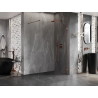 Mexen Lunar ścianka prysznicowa Walk-in prawa 90 x 200 cm, transparent 8 mm, różowe złoto - 830-090-000-60-00-P
