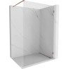 Mexen Lunar ścianka prysznicowa Walk-in prawa 110 x 200 cm, transparent 8 mm, różowe złoto - 830-110-000-60-00-P