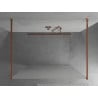 Mexen Kioto ścianka prysznicowa wolnostojąca 100 x 200 cm, szron 8 mm, różowe złoto - 800-100-002-60-30