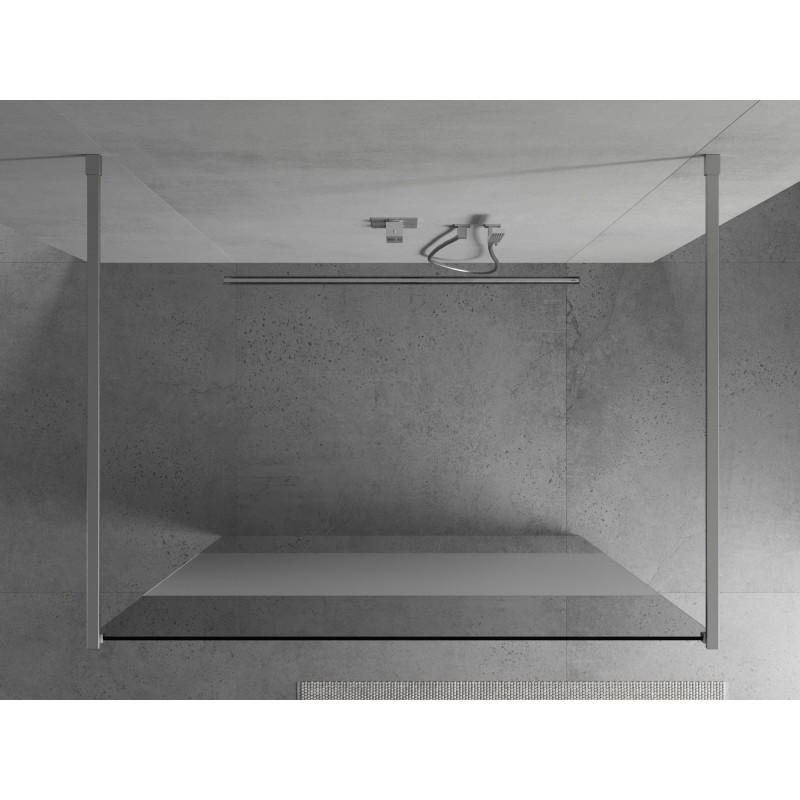 Mexen Kioto ścianka prysznicowa wolnostojąca 110 x 200 cm, transparent/szron 8 mm, chrom - 800-110-002-01-35