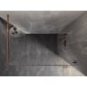 Mexen Lunar ścianka prysznicowa Walk-in prawa 160 x 200 cm, transparent 8 mm, różowe złoto - 830-160-000-60-00-P