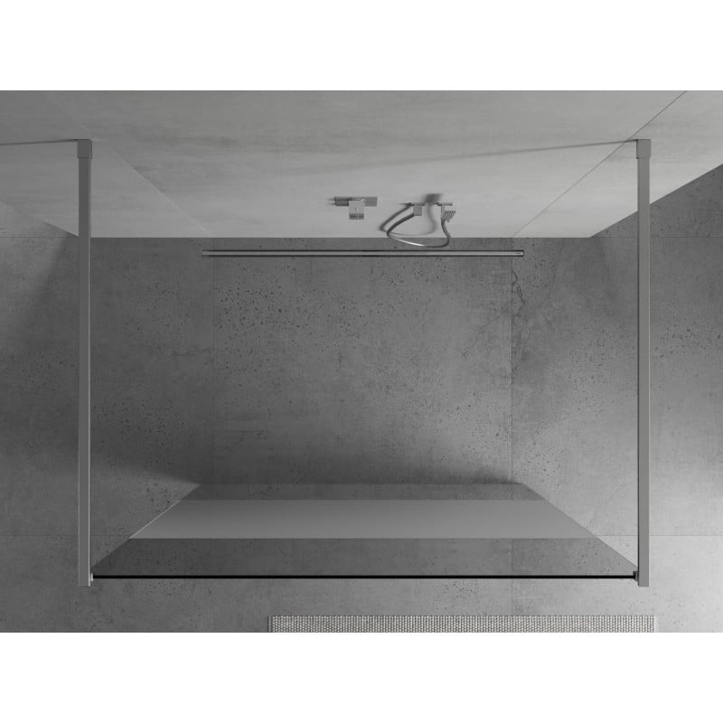 Mexen Kioto ścianka prysznicowa wolnostojąca 120 x 200 cm, transparent/szron 8 mm, chrom - 800-120-002-01-35