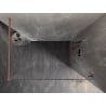 Mexen Lunar ścianka prysznicowa Walk-in prawa 50 x 200 cm, transparent 8 mm, miedź szczotkowana - 830-050-000-65-00-P