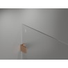 Mexen Lunar ścianka prysznicowa Walk-in prawa 80 x 200 cm, transparent 8 mm, miedź szczotkowana - 830-080-000-65-00-P
