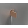 Mexen Lunar ścianka prysznicowa Walk-in prawa 100 x 200 cm, transparent 8 mm, miedź szczotkowana - 830-100-000-65-00-P