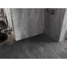 Mexen Lunar ścianka prysznicowa Walk-in prawa 80 x 200 cm, transparent 8 mm, gun gray szczotkowany - 830-080-000-66-00-P