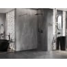 Mexen Lunar ścianka prysznicowa Walk-in prawa 160 x 200 cm, transparent 8 mm, gun gray szczotkowany - 830-160-000-66-00-P