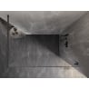 Mexen Lunar ścianka prysznicowa Walk-in prawa 160 x 200 cm, transparent 8 mm, gun gray szczotkowany - 830-160-000-66-00-P
