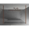 Mexen Kioto ścianka prysznicowa wolnostojąca 120 x 200 cm, transparent/szron 8 mm, różowe złoto - 800-120-002-60-35