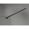 Mexen Lunar ścianka prysznicowa Walk-in prawa 80 x 200 cm, transparent 8 mm, czarna - 830-080-000-70-00-P