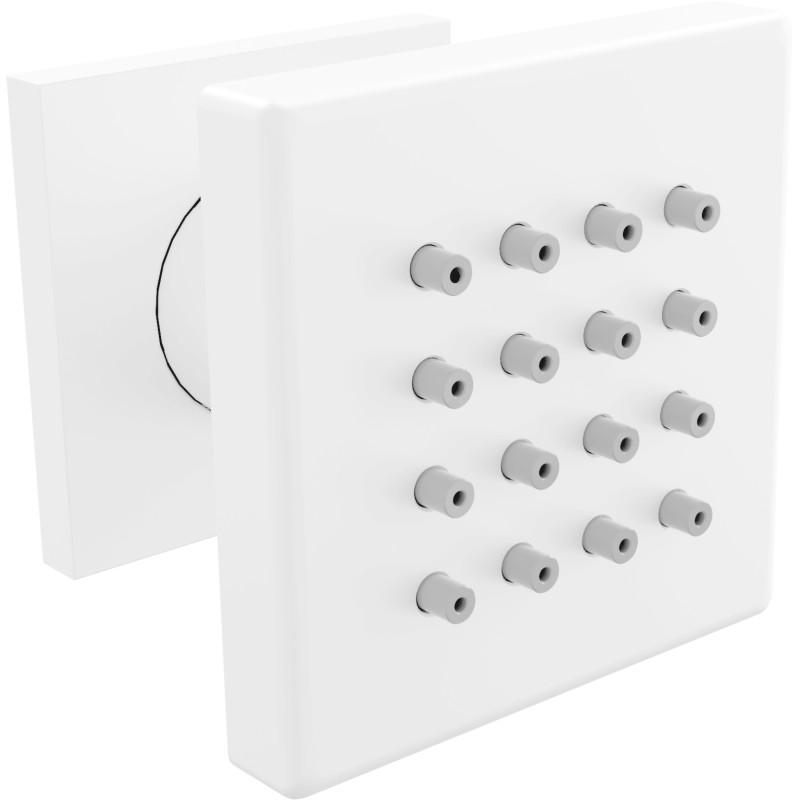 Mexen Cube dysza boczna natynkowa, biała - 79360-20