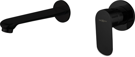 Mexen Dox bateria umywalkowa podtynkowa, czarna - 75215-70