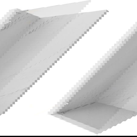 Mexen Lunar L ścianka prysznicowa Walk-in lewa 70 x 200 cm, transparent 8 mm, nikiel szczotkowany - 830L-070-000-97-00-L