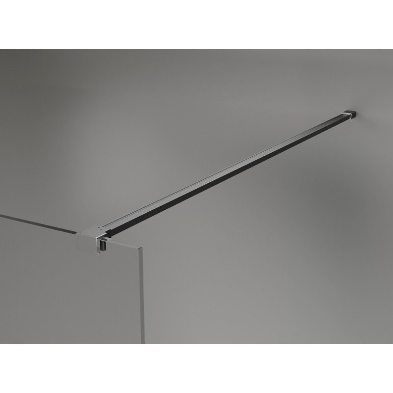 Mexen Lunar ścianka prysznicowa Walk-in prawa 80 x 200 cm, transparent 8 mm, gun metal - 830-080-000-95-00-P