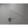 Mexen Lunar ścianka prysznicowa Walk-in prawa 80 x 200 cm, transparent 8 mm, gun metal - 830-080-000-95-00-P