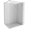 Mexen Lunar ścianka prysznicowa Walk-in prawa 80 x 200 cm, transparent 8 mm, gun metal - 830-080-000-95-00-P