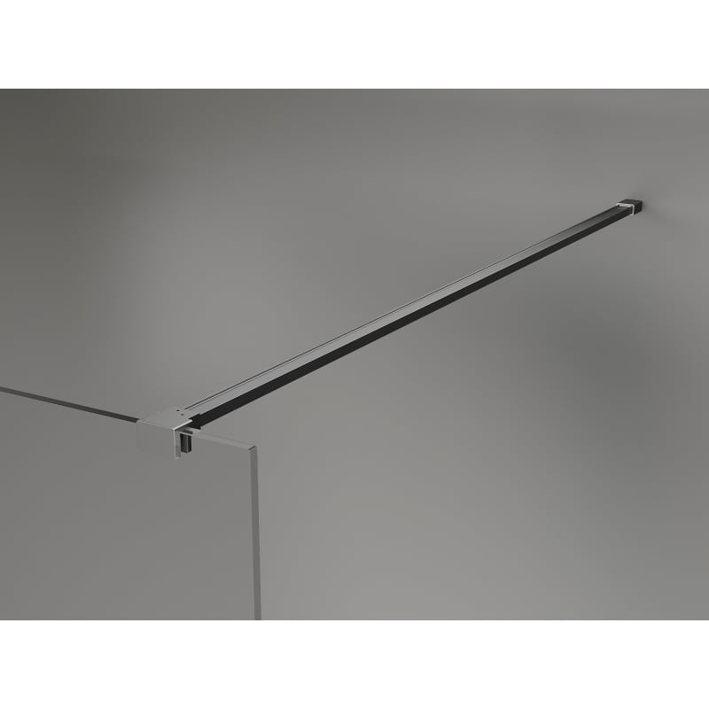 Mexen Lunar ścianka prysznicowa Walk-in prawa 100 x 200 cm, transparent 8 mm, gun metal - 830-100-000-95-00-P