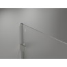 Mexen Lunar ścianka prysznicowa Walk-in prawa 80 x 200 cm, transparent 8 mm, nikiel szczotkowany - 830-080-000-97-00-P