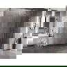 Mexen Lunar ścianka prysznicowa Walk-in prawa 160 x 200 cm, transparent 8 mm, nikiel szczotkowany - 830-160-000-97-00-P
