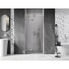 Mexen Lunar drzwi prysznicowe uchylne lewe 80 cm, transparent, chrom - 834-080-000-01-00-L