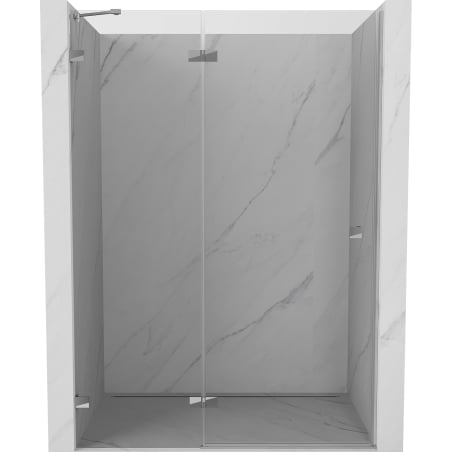Mexen Lunar drzwi prysznicowe uchylne lewe 135 cm, transparent, chrom - 834-135-000-01-00-L