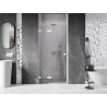 Mexen Lunar drzwi prysznicowe uchylne lewe 70 cm, transparent, białe - 834-070-000-20-00-L