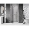 Mexen Lunar drzwi prysznicowe uchylne lewe 105 cm, transparent, białe - 834-105-000-20-00-L