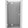 Mexen Lunar drzwi prysznicowe uchylne lewe 120 cm, transparent, białe - 834-120-000-20-00-L